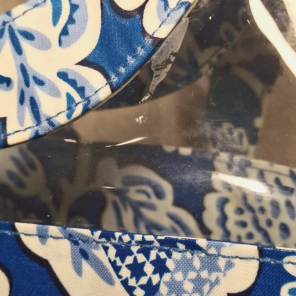 Vera Bradley Blue Lagoon Clear Tote
